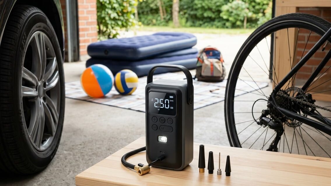 Elektrisk luftpumpe – en praktisk gadget til bil, cykel og fritid