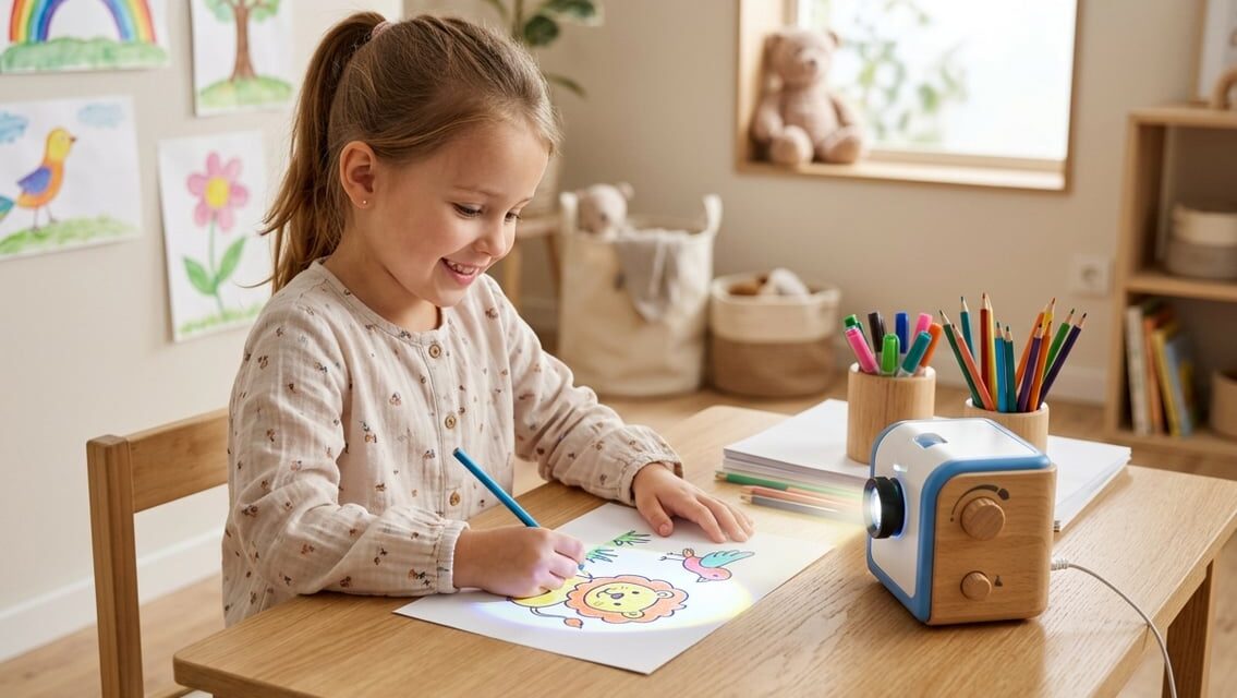 Tegneprojektor til børn – sådan fungerer den kreative gadget